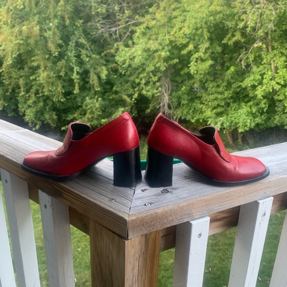 BRONIX vintage heeled loafers - Picture 9 of 11